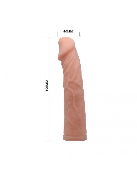 19 cm Belden Bağlamalı İçi Dolu Strapon Penis