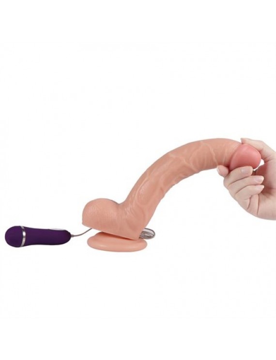 26 cm Gerçekçi Titreşimli Dildo Vibratör Penis – Optimus