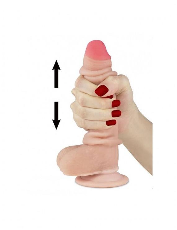 Yeni Nesil Çift Katmanlı 17,5 cm Realistik Dildo PeniS