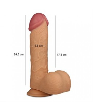 24,5 cm Gerçekçi Kalın Dildo Penis – King Sized