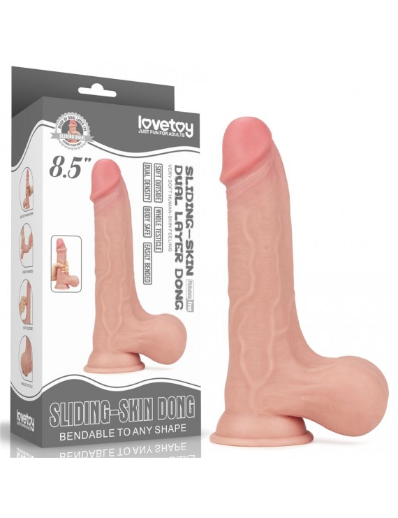 Yeni Nesil Çift Katmanlı 22 cm Realistik Dildo PeniS