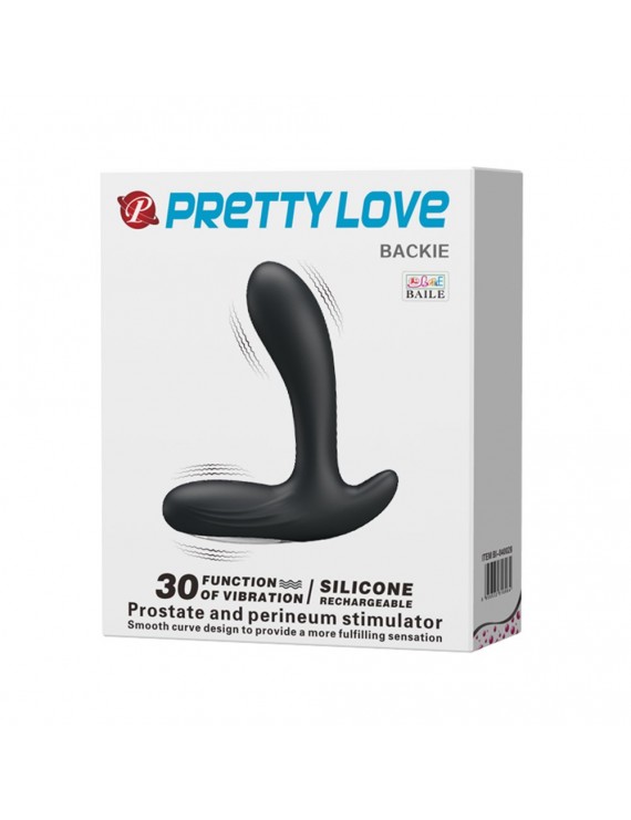 USB Şarjlı 30 Modlu Titreşimli Prostat Vibratör ve Anal Plug Siyah