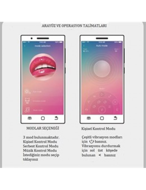Usb Şarjlı Telefondan Kumandalı Klitoris Uyarıcılı Teknolojik Vibratör
